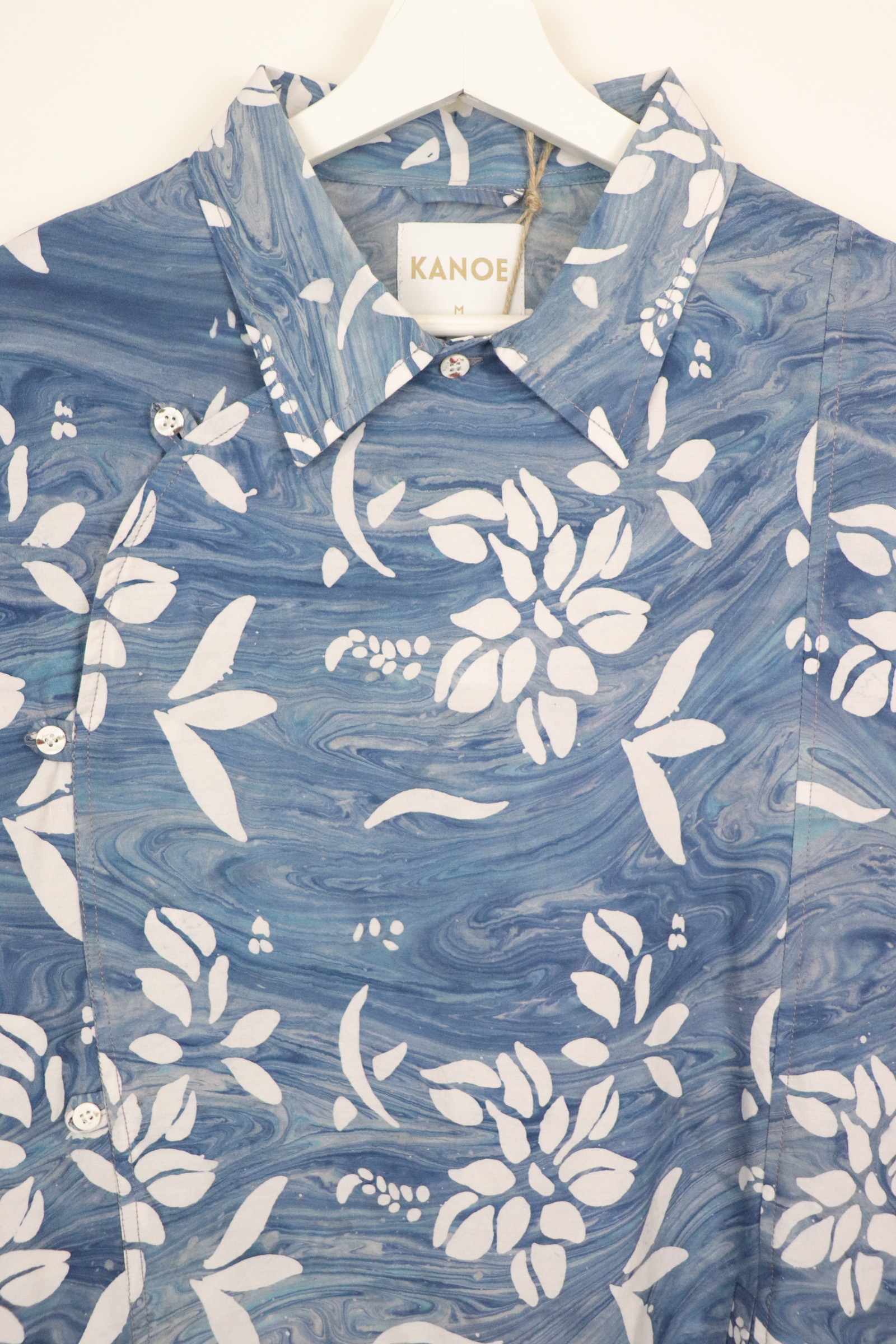 Modern Samfu Shirt - Sky Horizon  [ Handmade Batik ] 