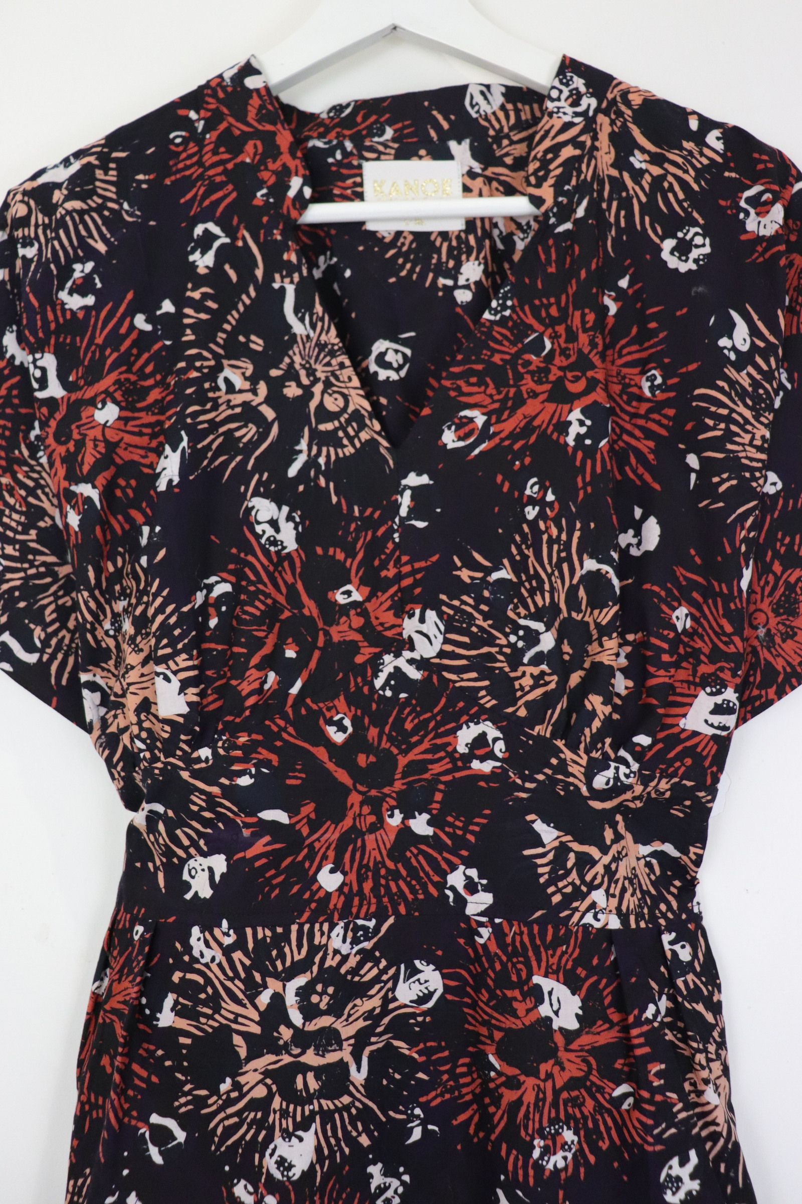 Kimono Wrap Dress 0.2 [ Handmade ] - Midnight Iris [ L-XL ] 