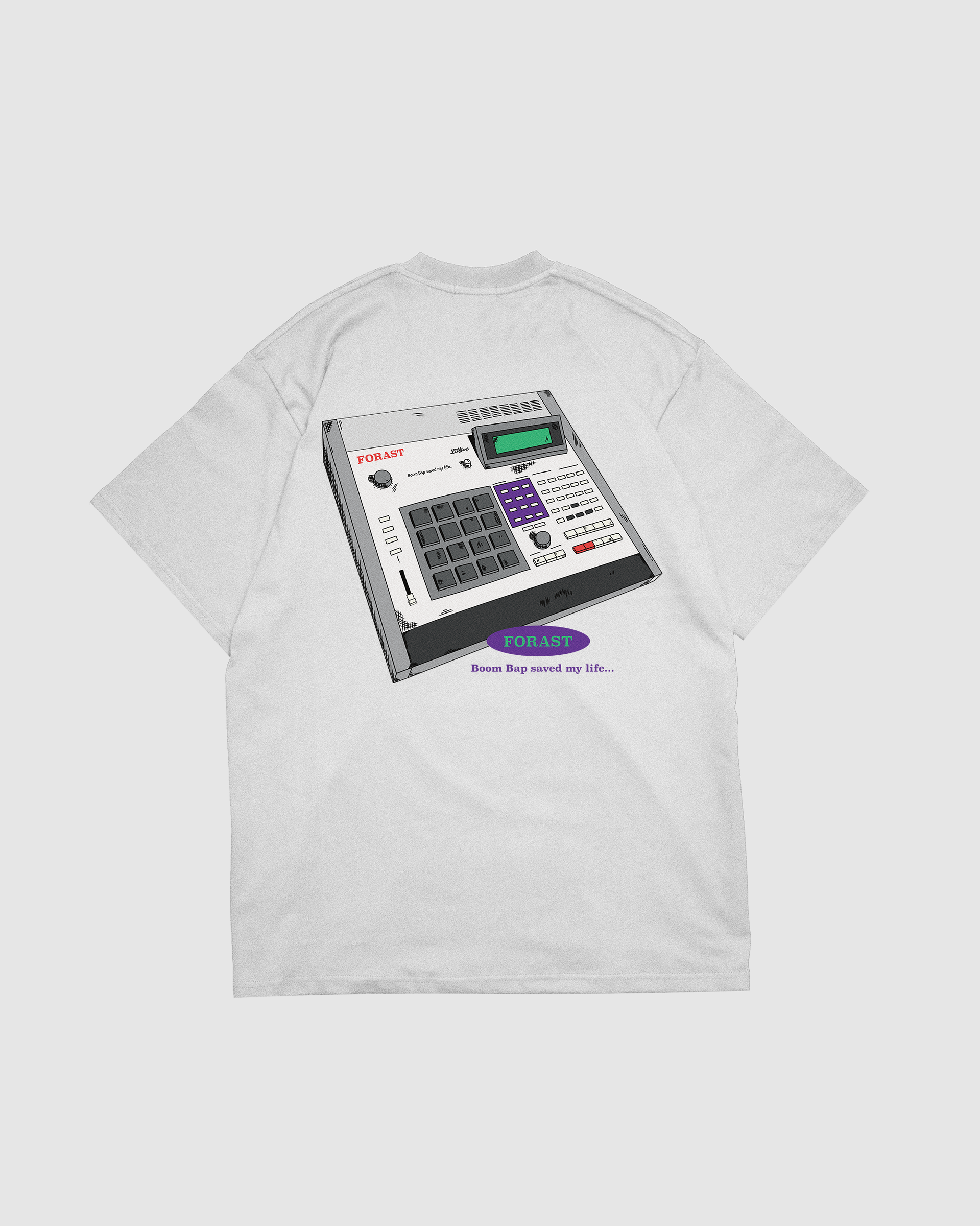 BOOM BAP SAVED MY LIFE｜ T-Shirt 灰