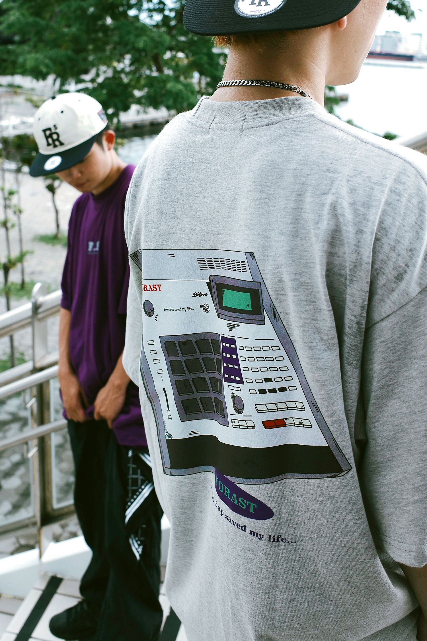 BOOM BAP SAVED MY LIFE｜ T-Shirt 灰