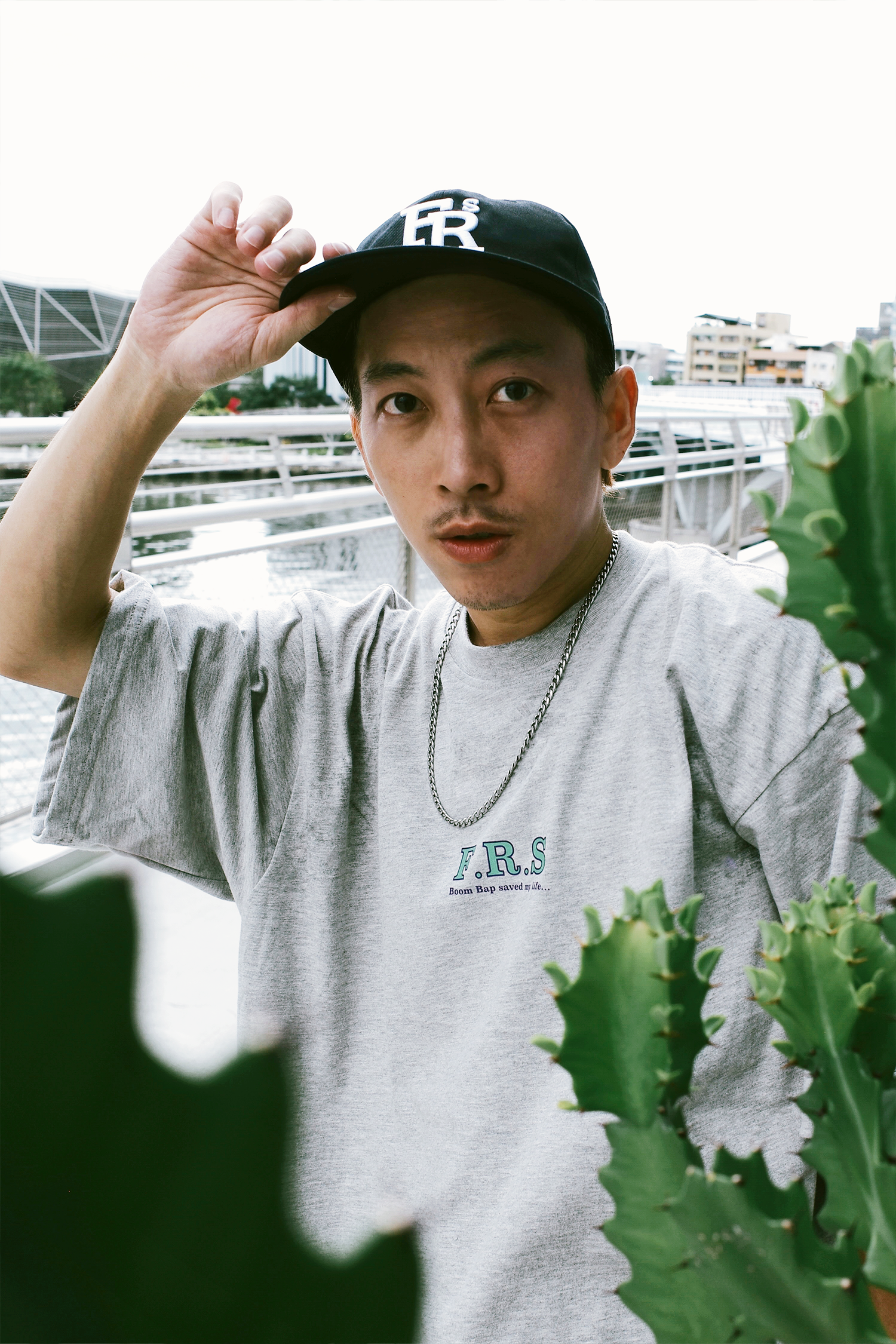 BOOM BAP SAVED MY LIFE｜ T-Shirt 灰