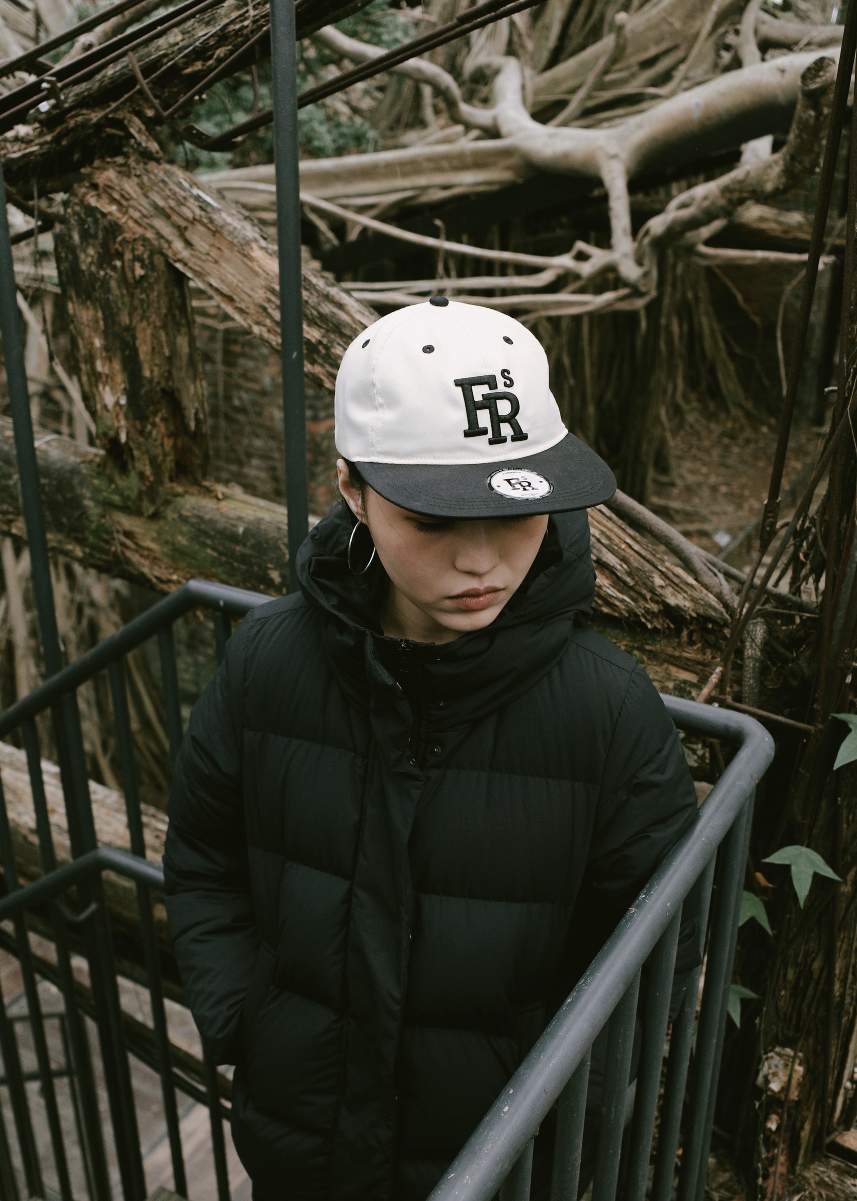 FRS SPORTS TEAM LOGO | Baseball Snapback Hat 米白