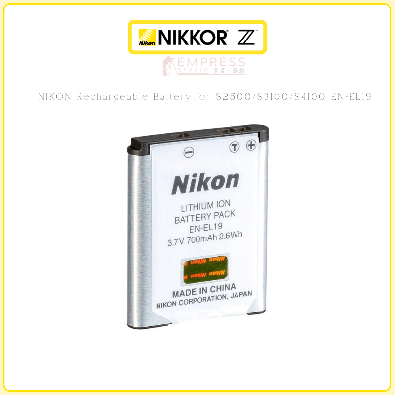 NIKON Rechargeable Battery for S2500S3100S4100 EN-EL19