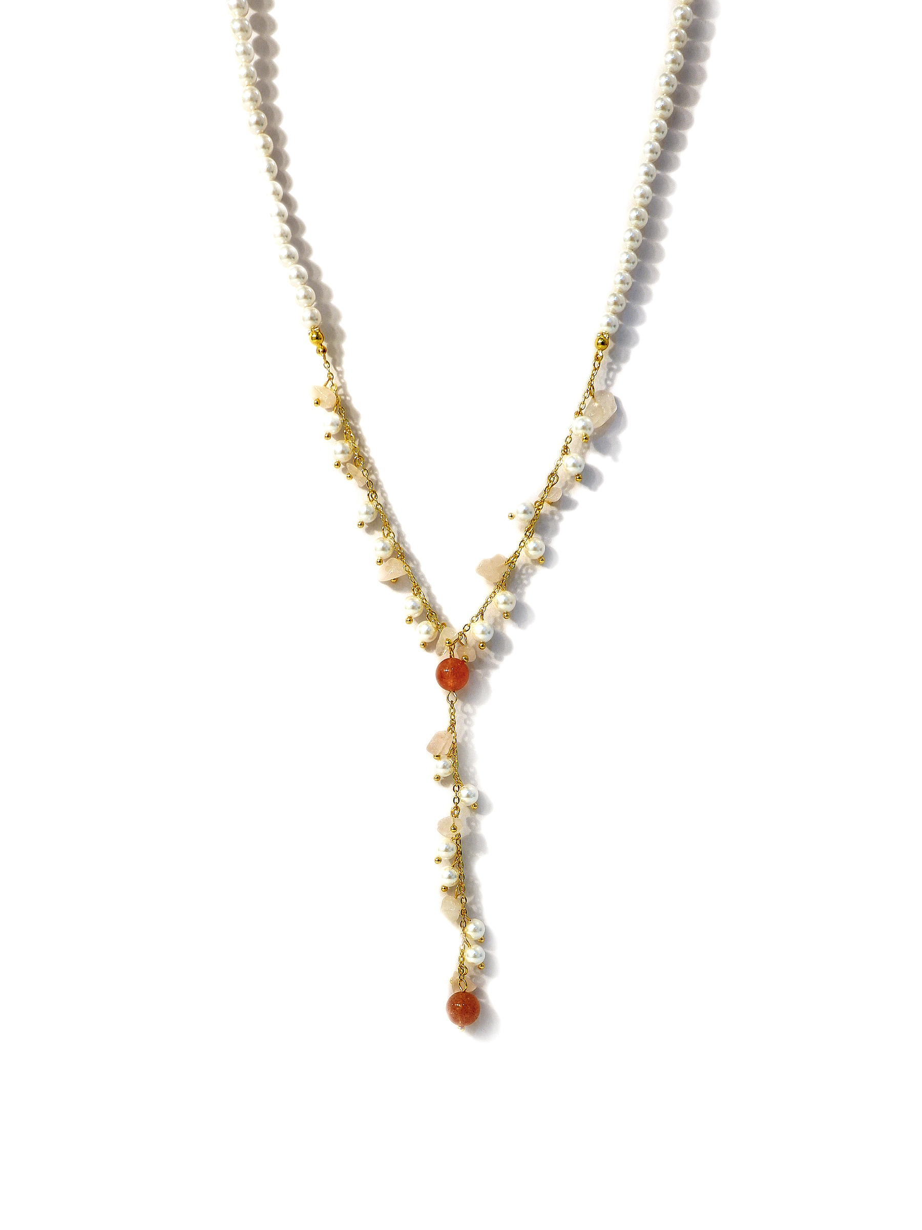 Rose Stones Necklace - 1-101-3042