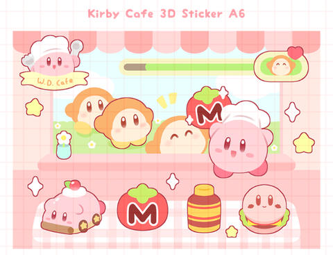 kirby 3d sticker