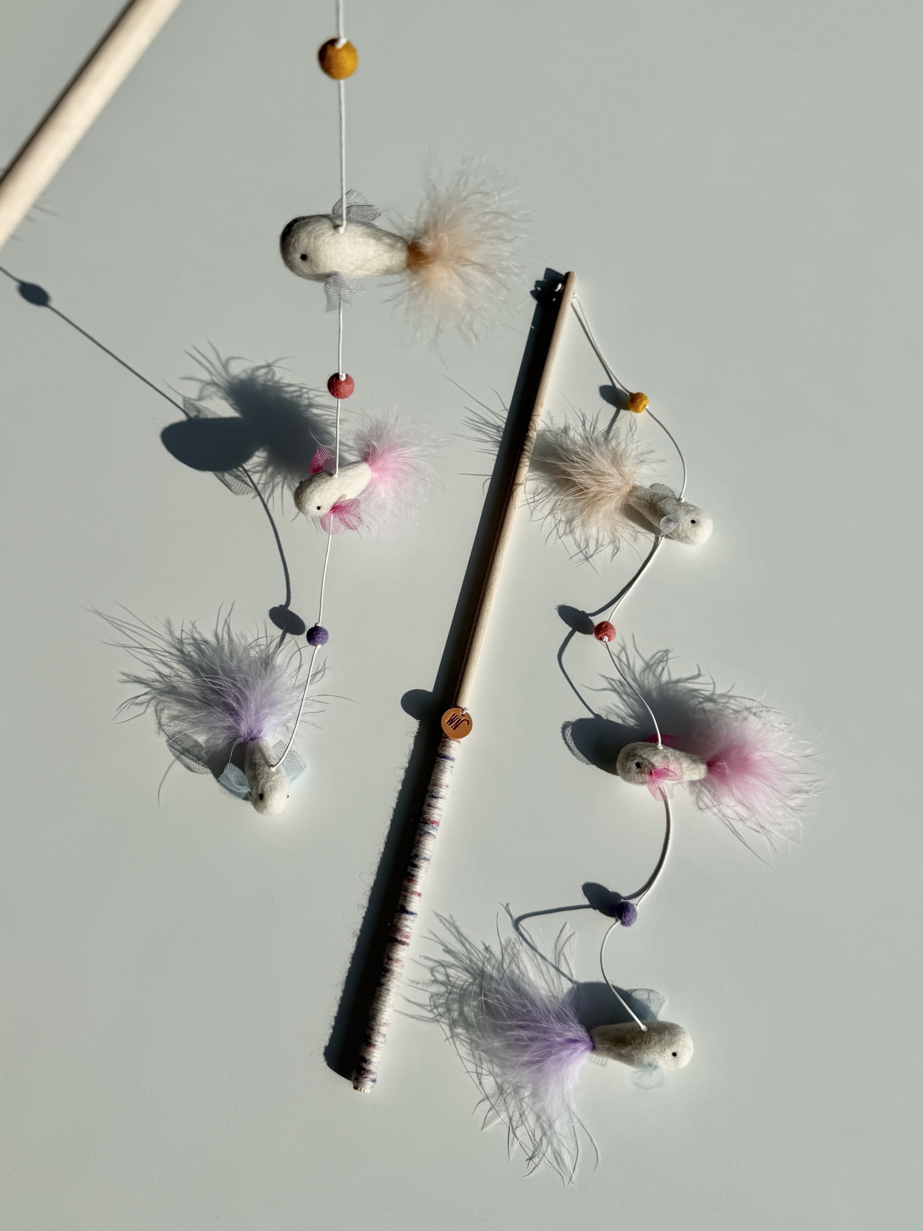 魚魚串逗貓棒｜選宅配－附鈴鐺