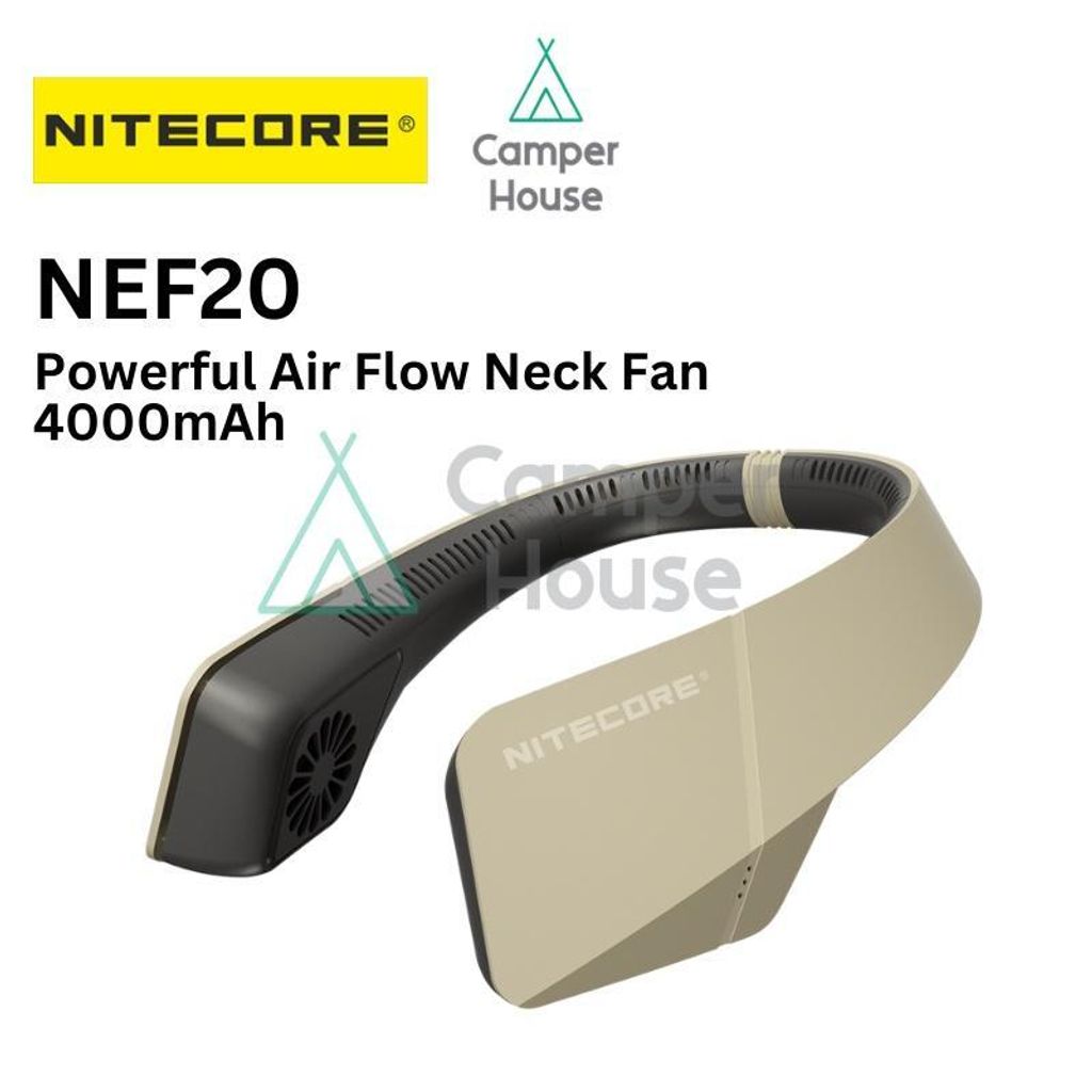 Ventilateur de cou portable Nitecore NEF20 – capacité 4000 mAh –  Rechargeable USB-C