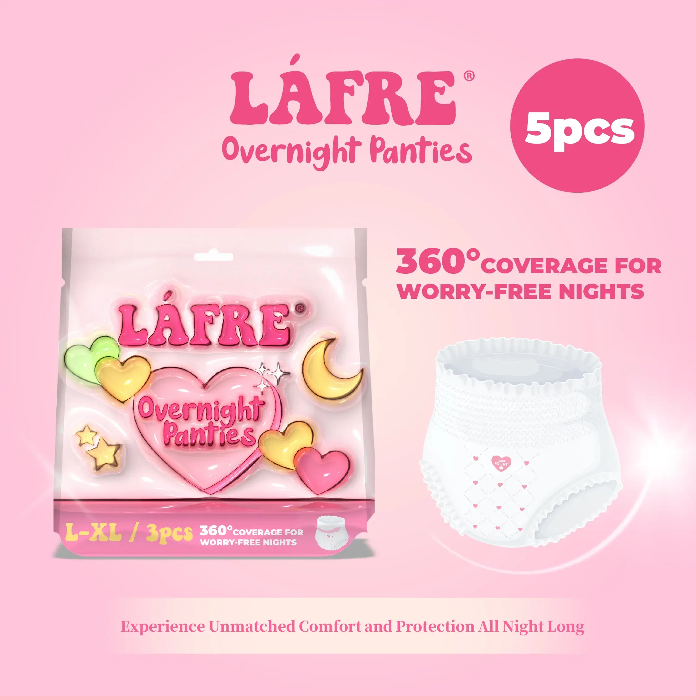 Lafre Overnight Panties 5pcs-01