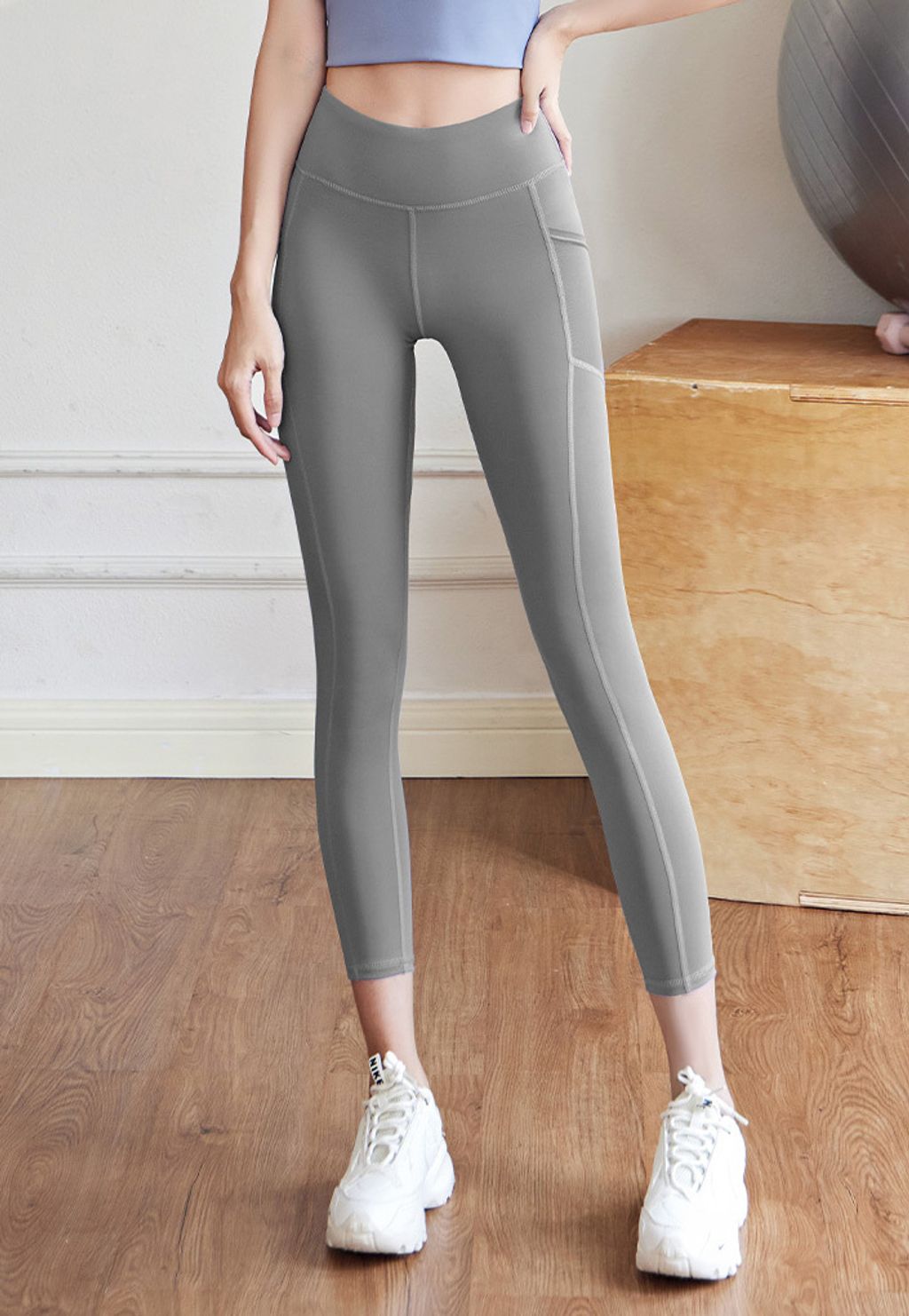 MTCK90蜜桃臀网纱侧口袋长裤_26