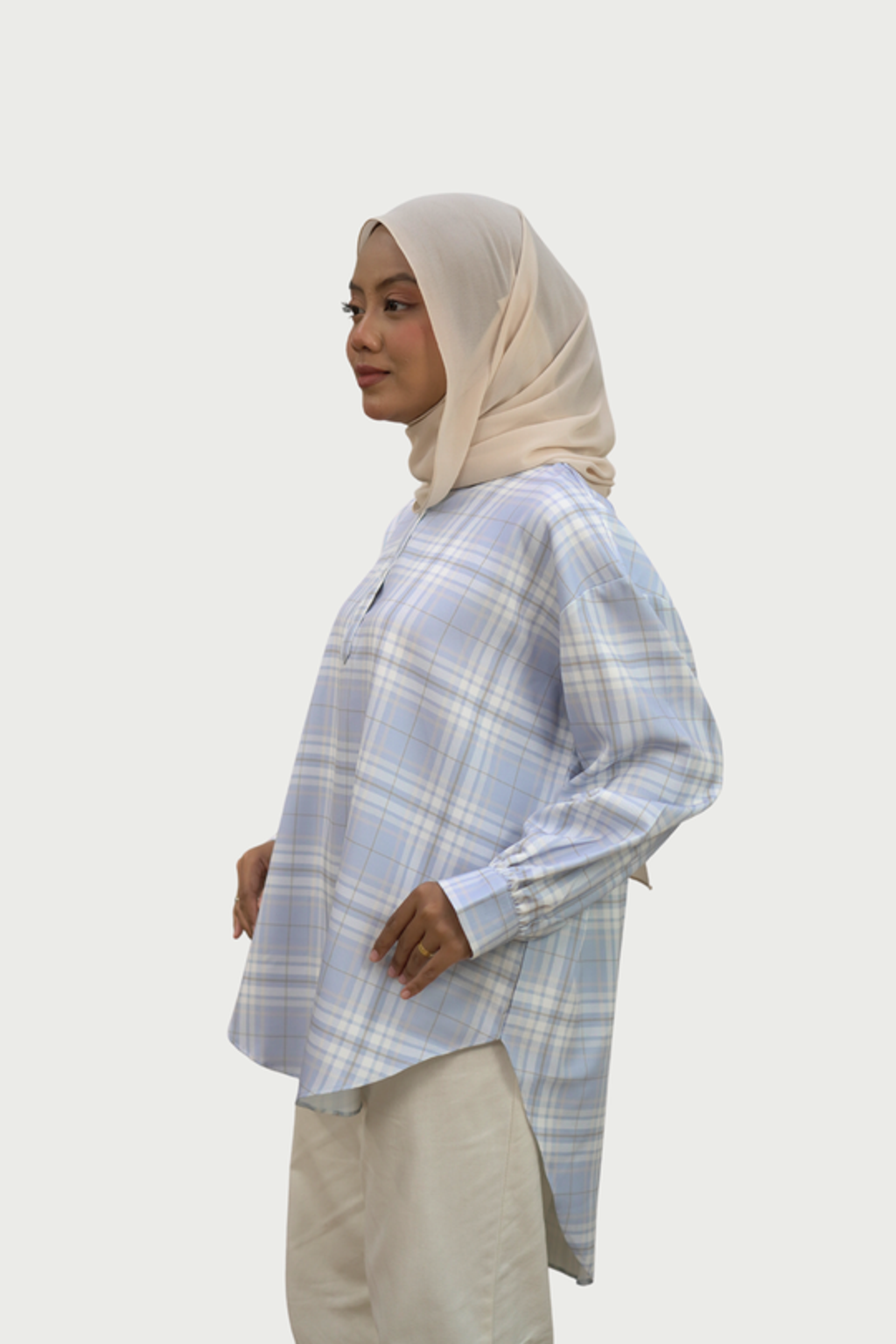 CHECKS BABY BLUE