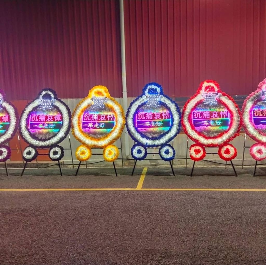 led wreath stand 电子花圈