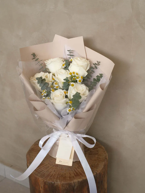 White Roses Bouquet