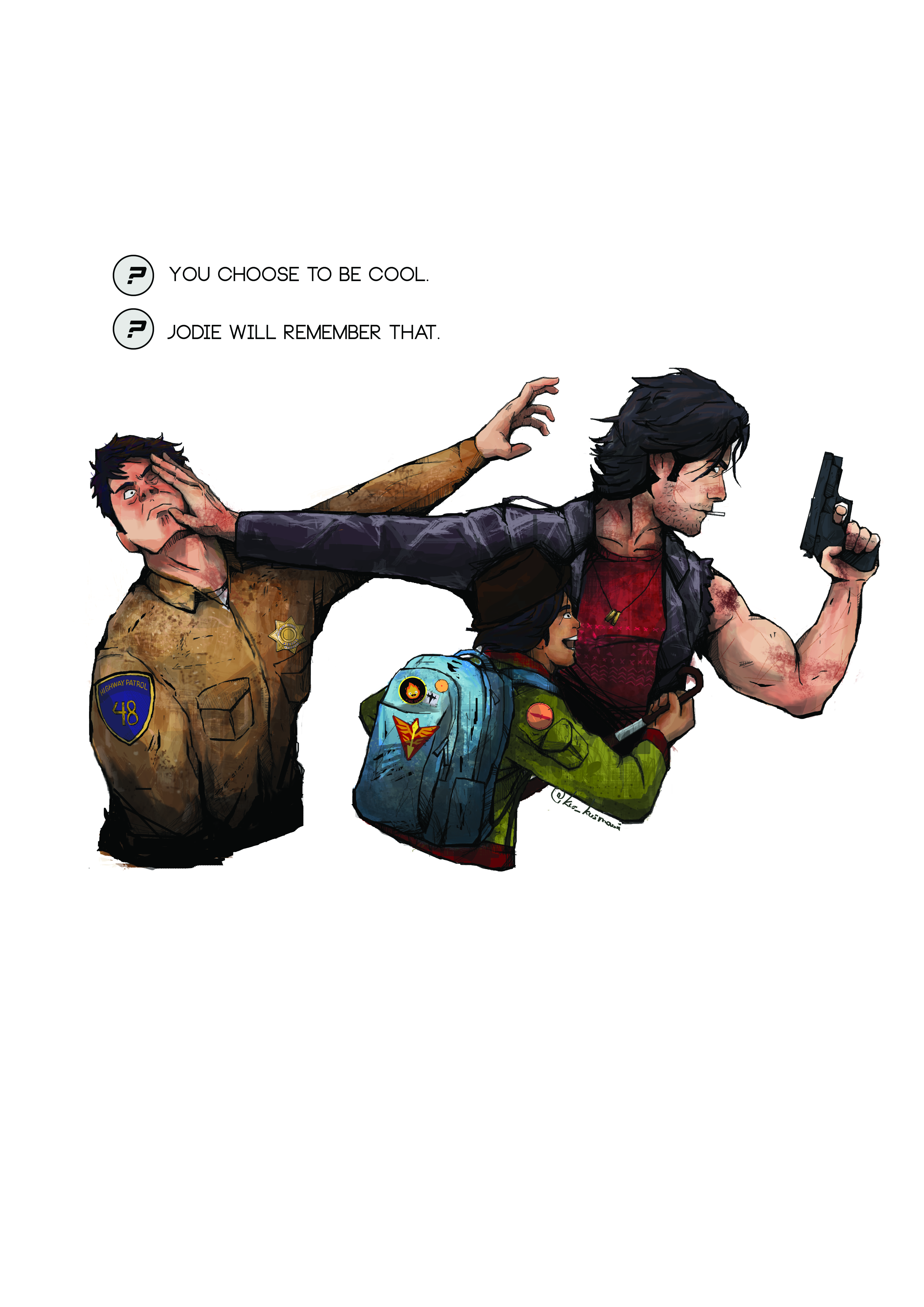 Guns out colour