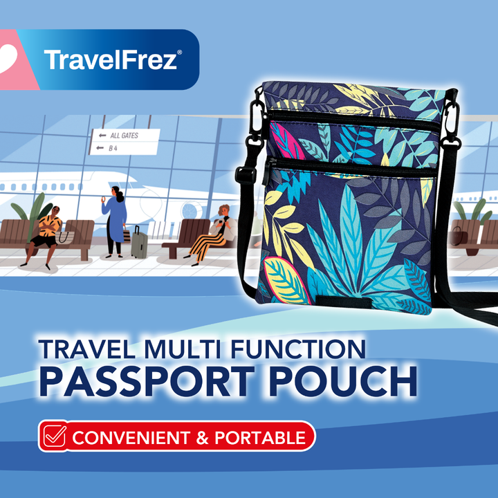 TF06 TRAVELFREZ TRAVEL MULTI FUNCTION PASSPORT POUCH (TF06) (1)