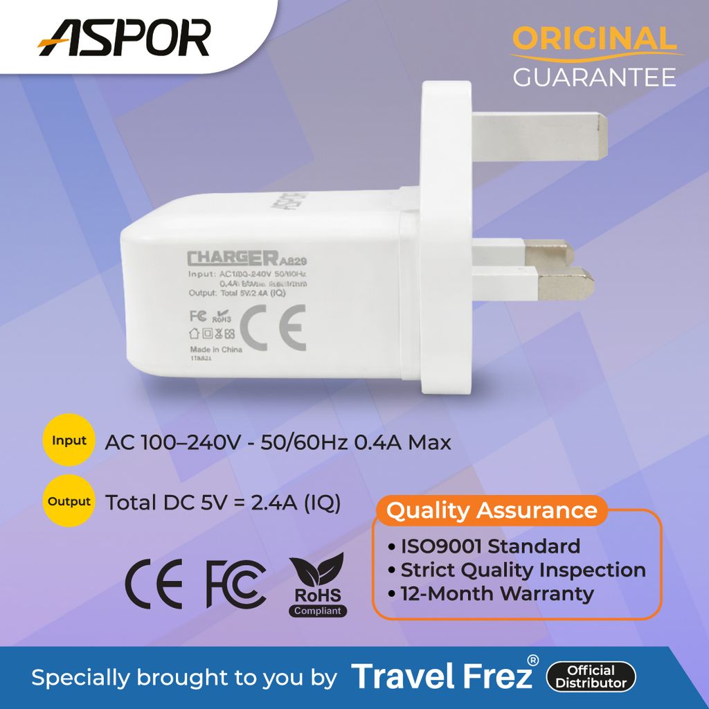 Aspor A829B 2.4A Charger_website pictures_FA_5