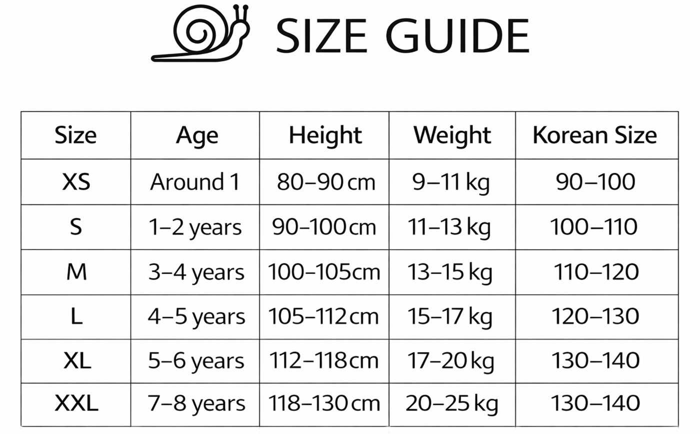 size_JM SNAIL