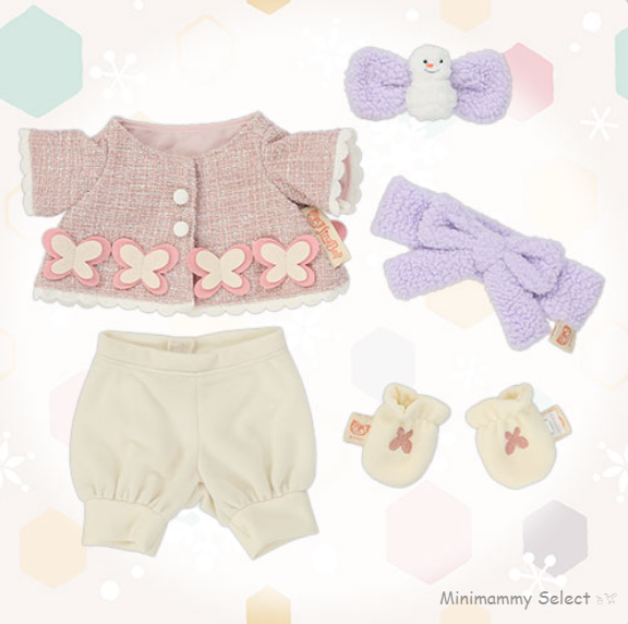 【東京迪士尼】Duffy 達菲冬季系列 絨毛娃娃服裝(Linabell) (2025_1104)-1