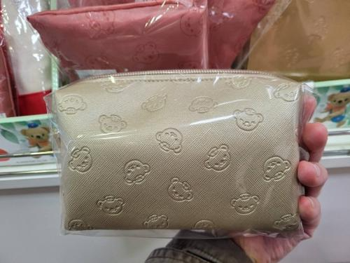 日本郵便局限定~ 郵差小熊系列 金色小熊圓筒化妝包-1