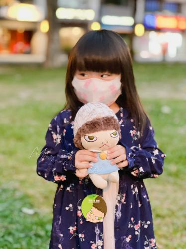 【奈良美智】絨毛玩偶 (毛線帽小女孩)-