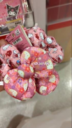 【Sanrio】 日本限定 Hello Kitty 和風大蝴蝶節 甜美髮飾 - 2款-1