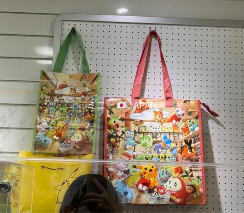 【寶可夢中心】Pokémon 超可愛的滿版尼龍購物提袋 L號 - 藍色-1