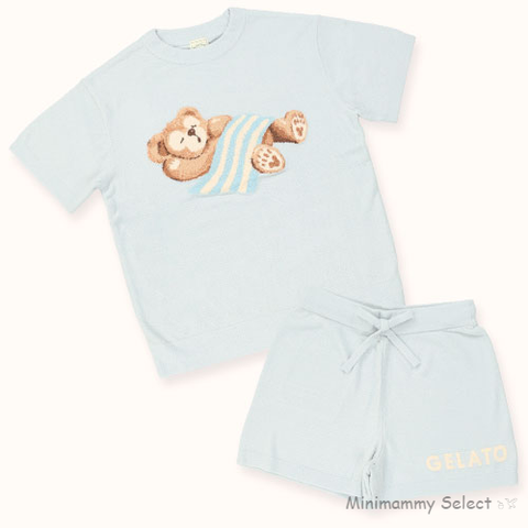 【東京迪士尼】TDS gelato pique聯名 Duffy&Friends 家居服(天藍) (2025_0617)-