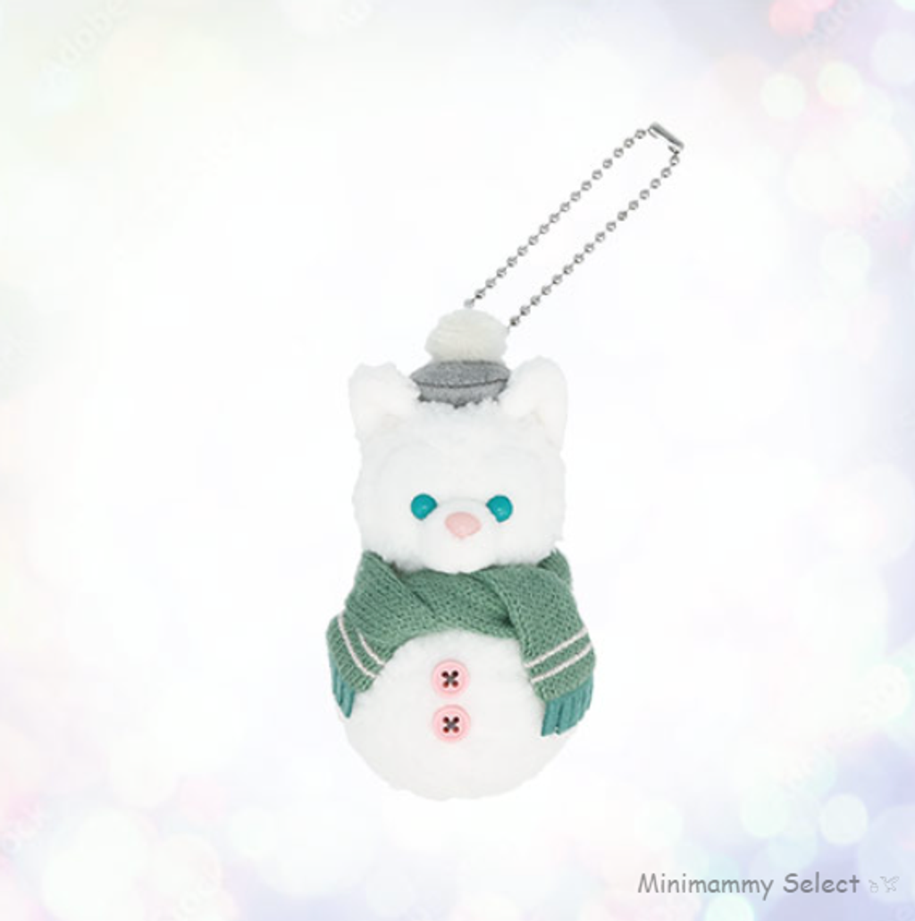 【東京迪士尼】Duffy 達菲冬季系列 絨毛吊飾(雪人_托尼貓) (2025_1104)-