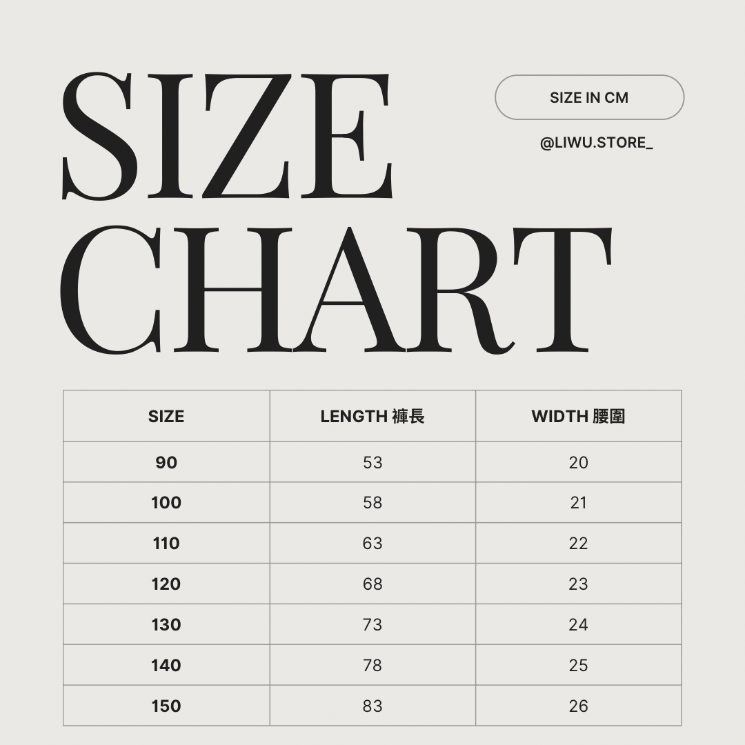 Grey Modern T-Shirt Size Chart Instagram Post
