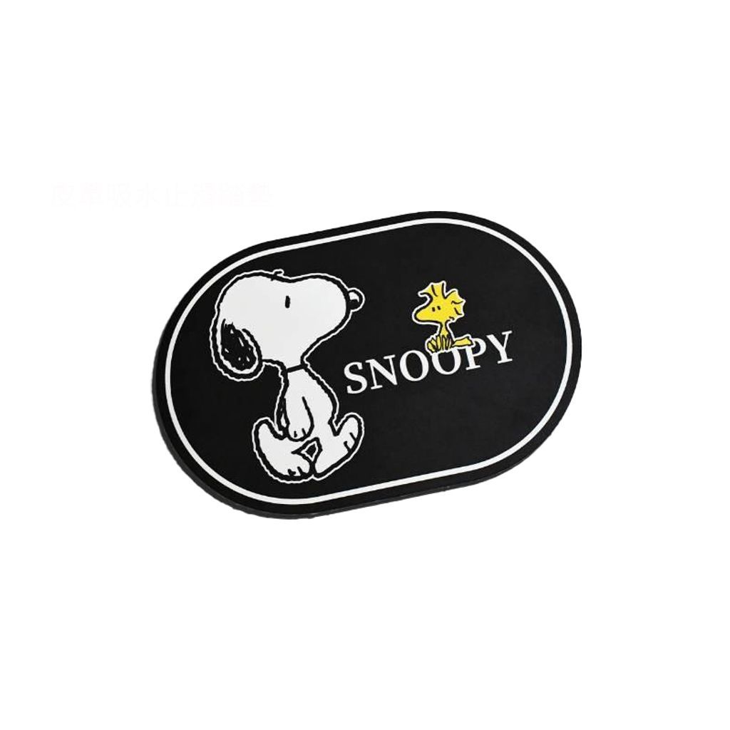 20250908_Snoopy皮革吸水止滑踏墊_黑