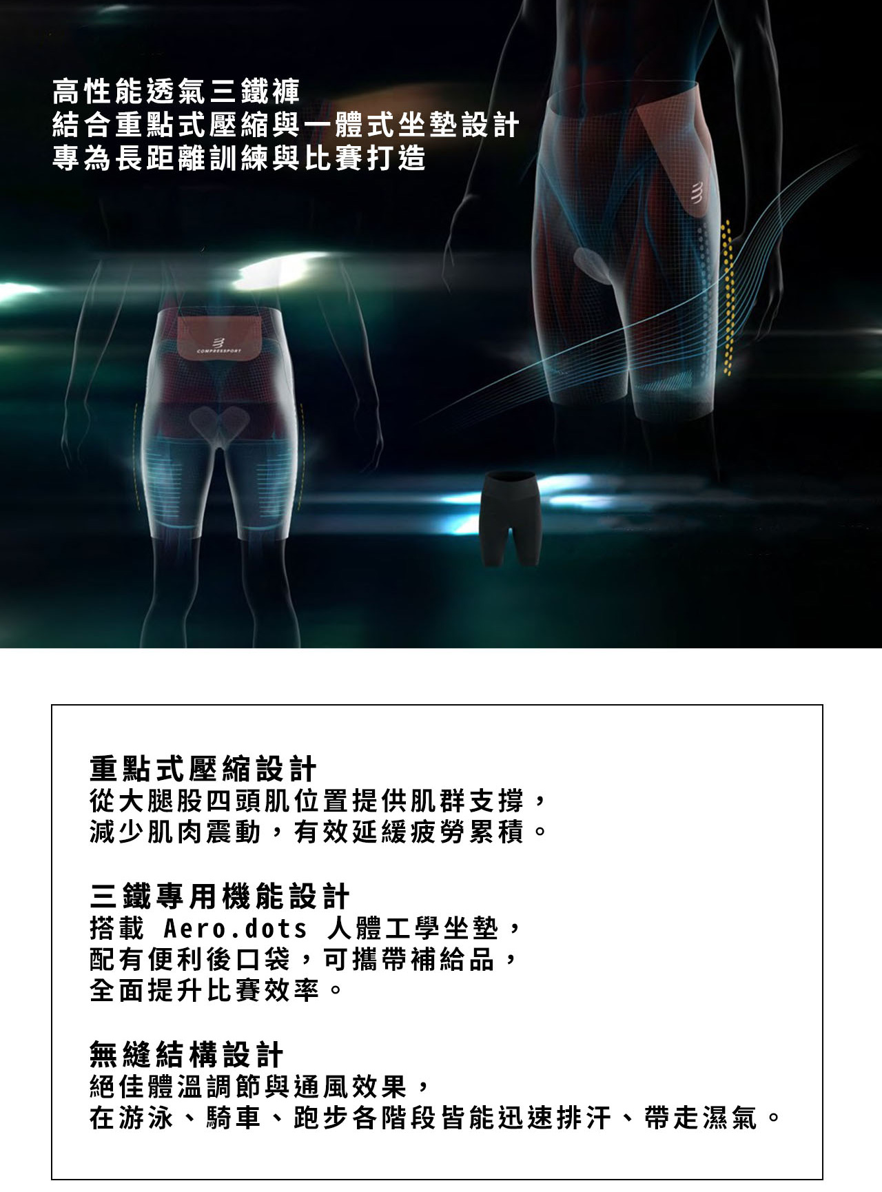 UC競速壓縮三鐵褲-女款-詳細說明_05
