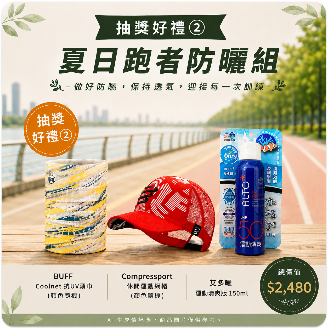 夏日跑者防曬組