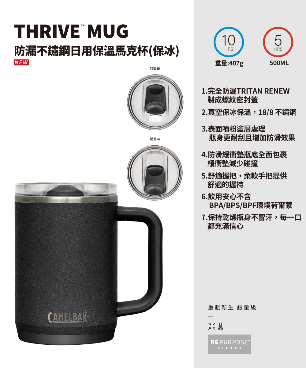 500ml Thrive Mug 防漏不鏽鋼日用保溫馬克杯(保冰) 詳細_02