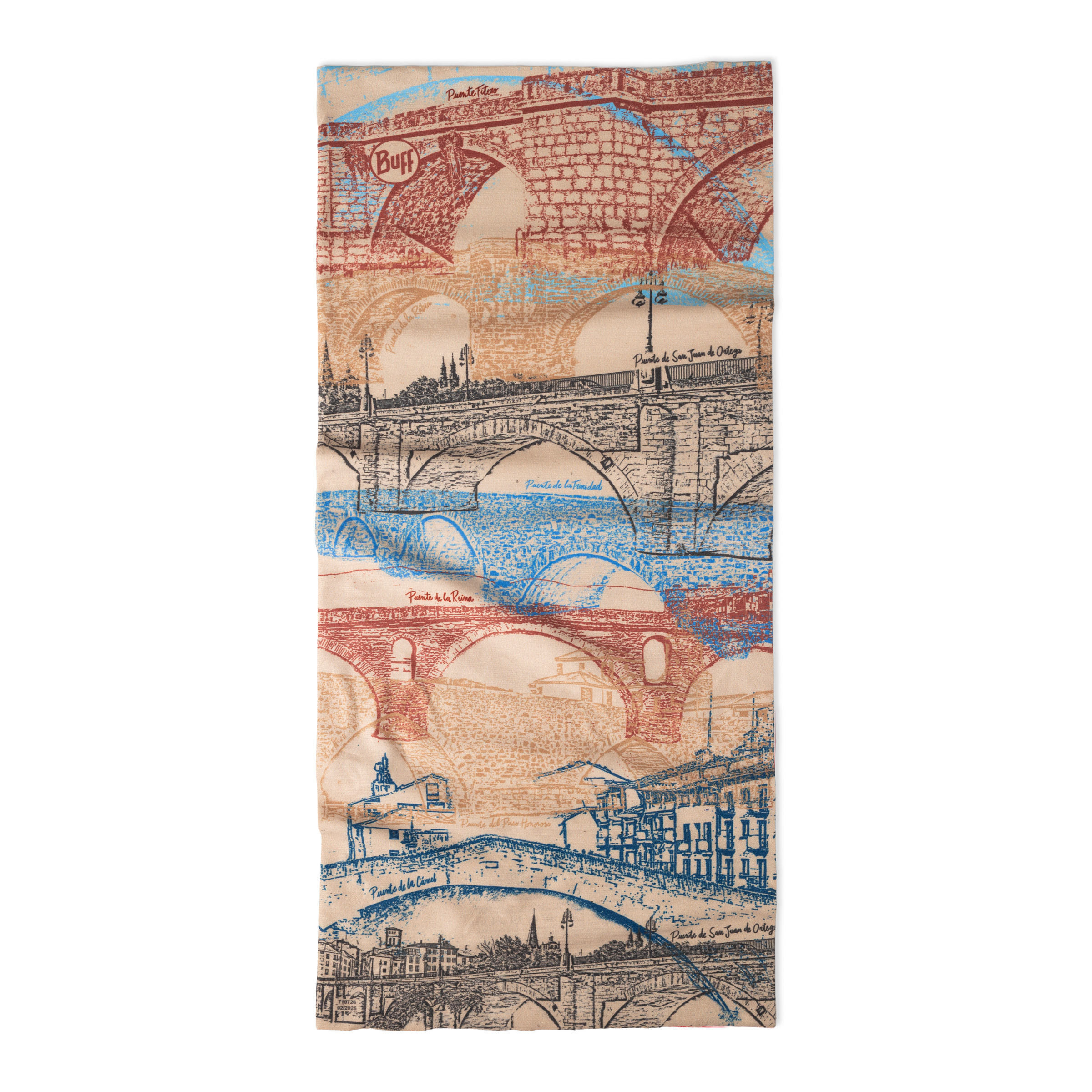 【BUFF】Coolnet抗UV頭巾 聖雅各之路-橋雲之境-02