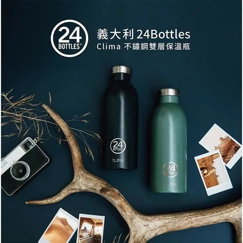 不鏽鋼雙層保溫瓶 500ml - 午夜藍03
