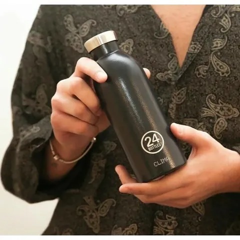不鏽鋼雙層保溫瓶 500ml - 午夜藍02