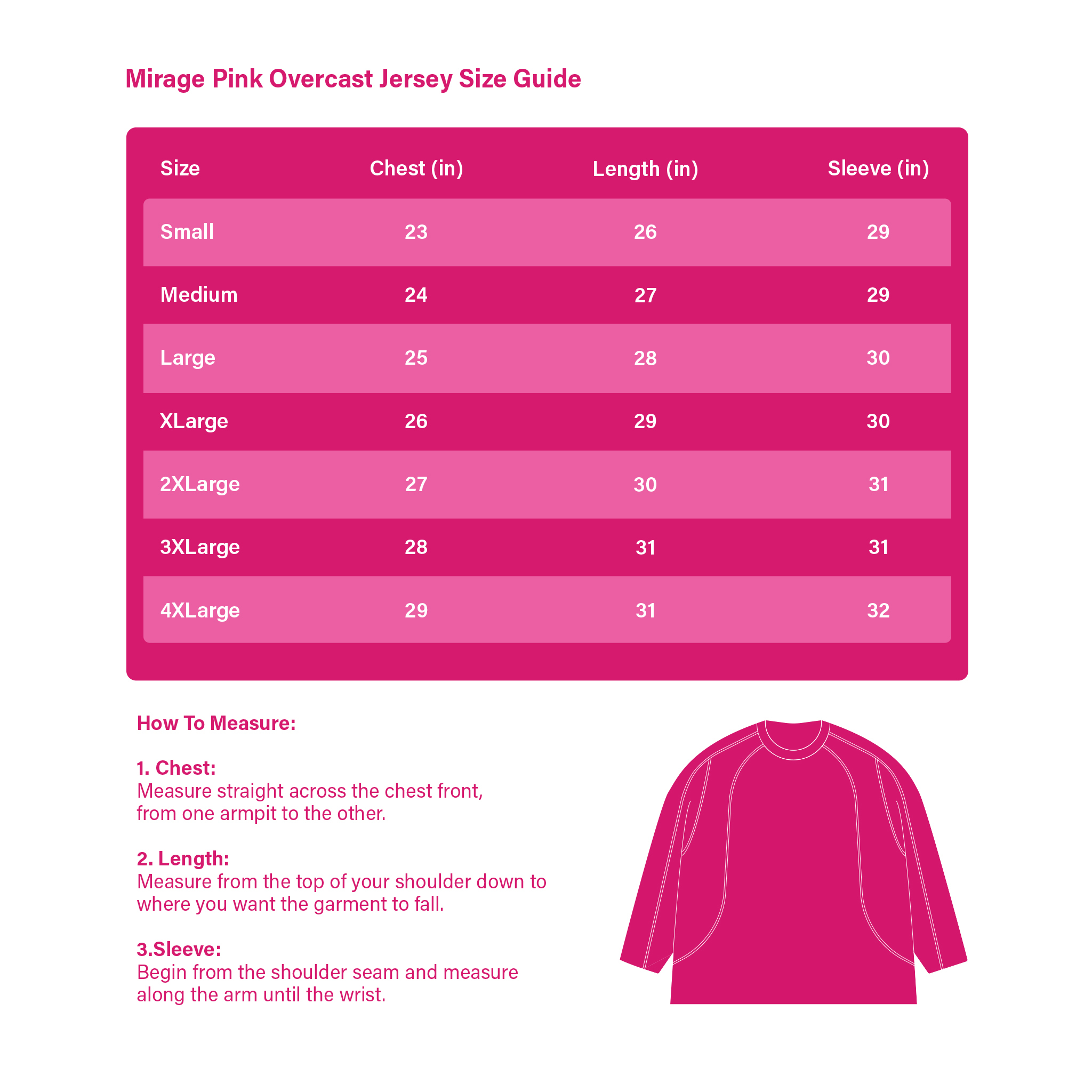 KRTKL-MIRAGE PINK OVERCAST JERSEY-SIZE GUIDE-2025