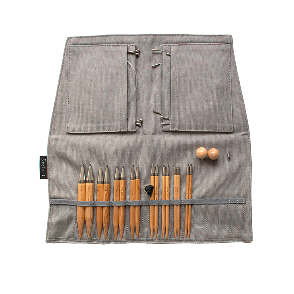 60244_Seeknit CURVE_Koshitsu_IC 10cm 4inch_Grand Set_Seeknit Case Mini_Gray-2