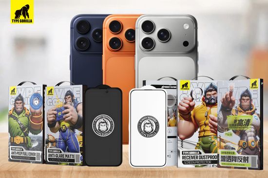 TYPE GORILLA TEMPERED GLASS FOR IPHONE 17 SERIES | Hi Gadget Company
