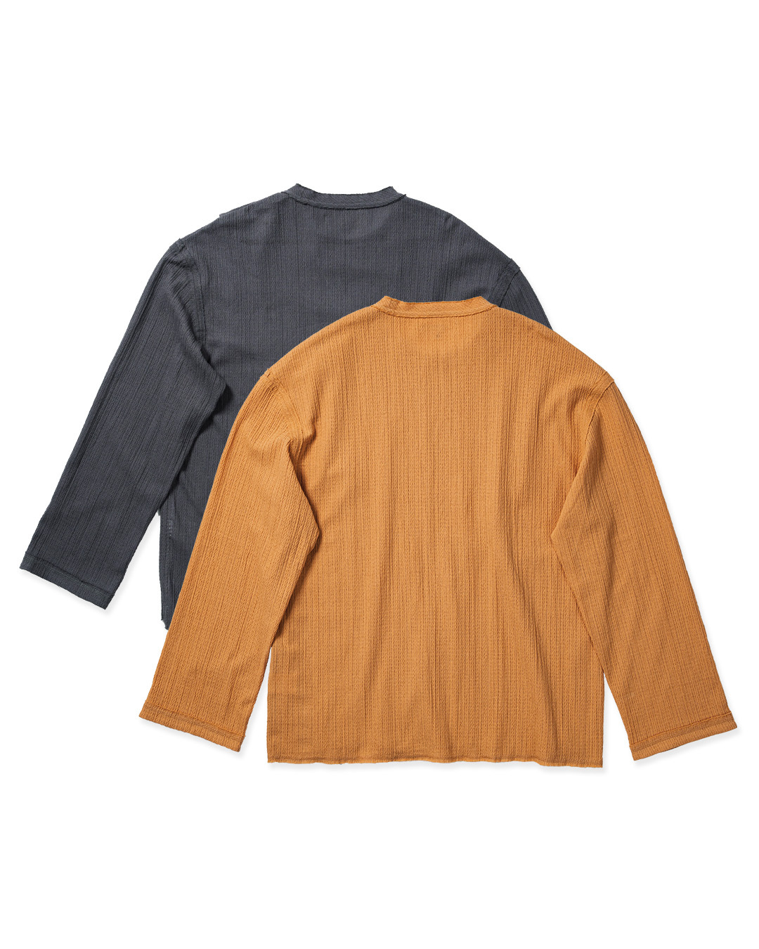 Raw edge draped teeb