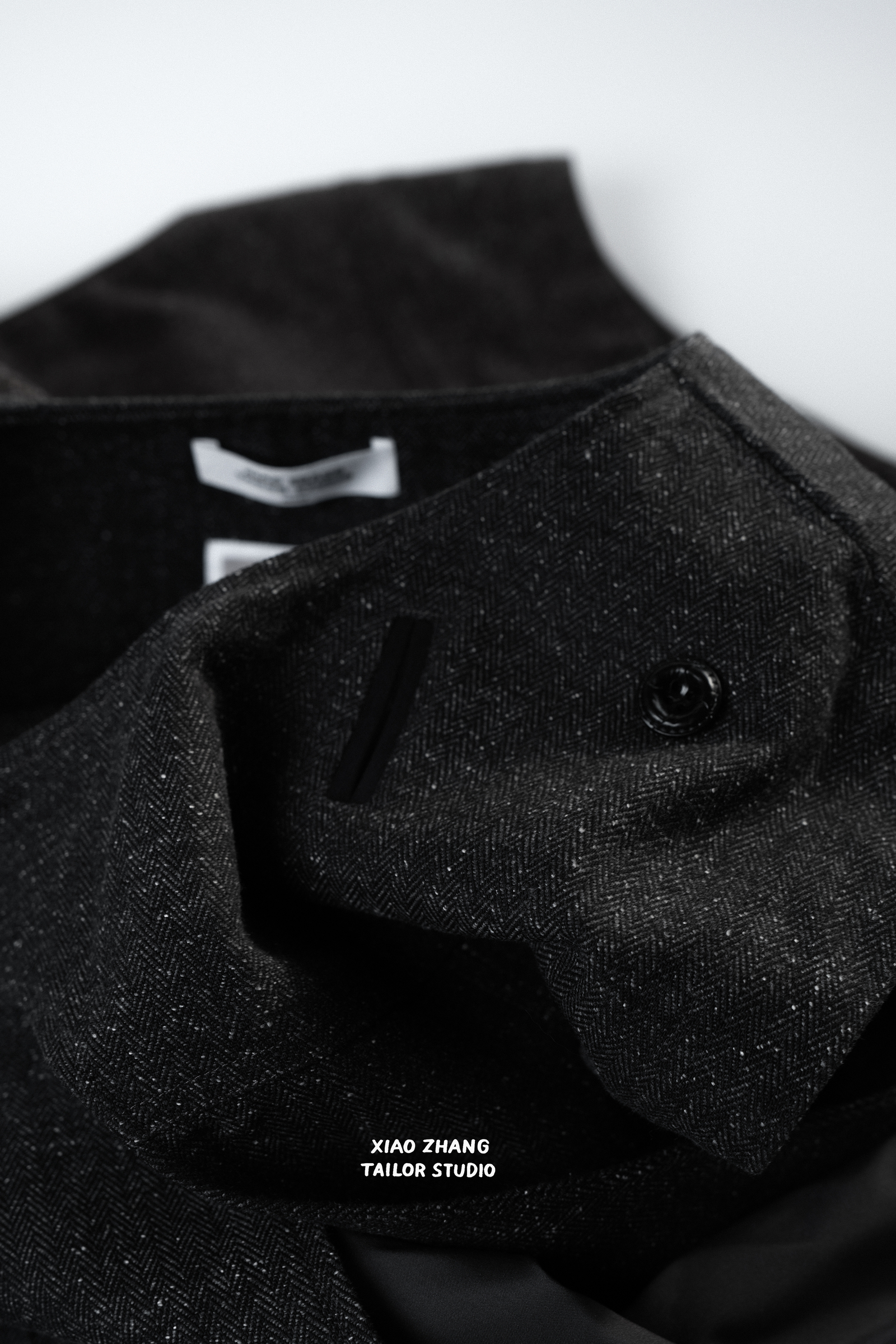 2023AW 人字紋背心細節4