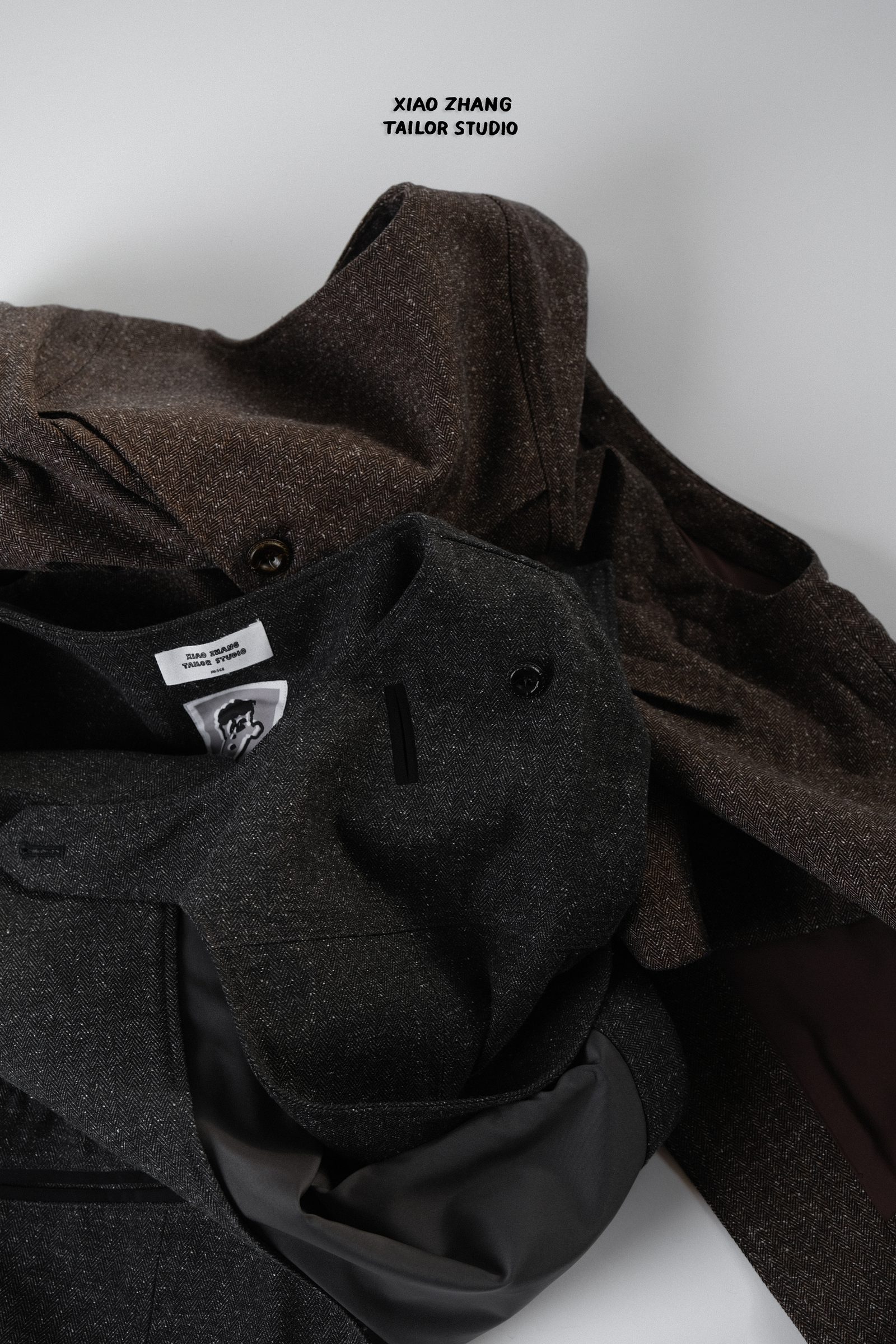 2023AW 人字紋背心細節2