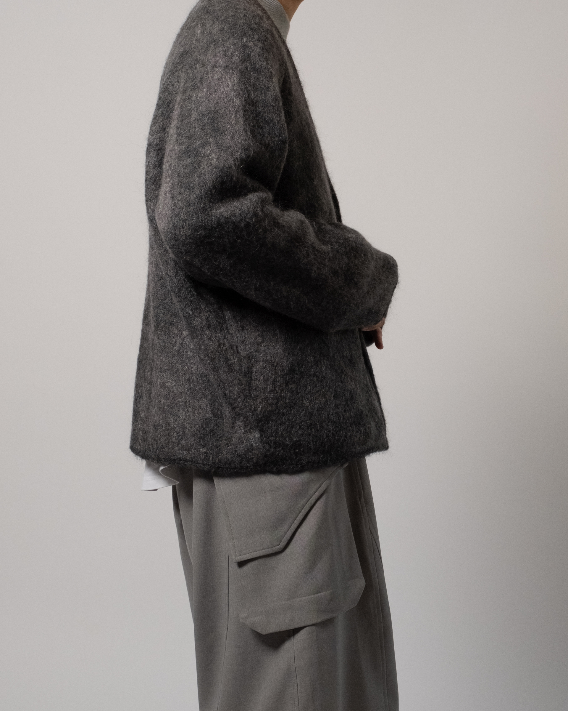 2024aw針織外套灰實穿照-6