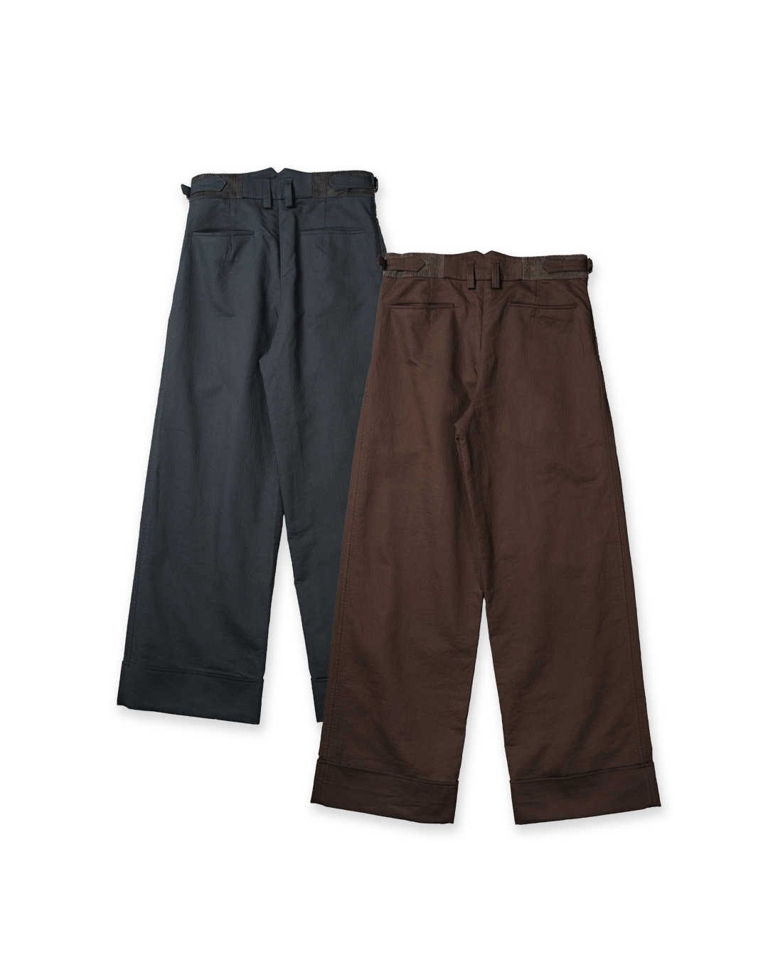 燈芯絨長褲背面