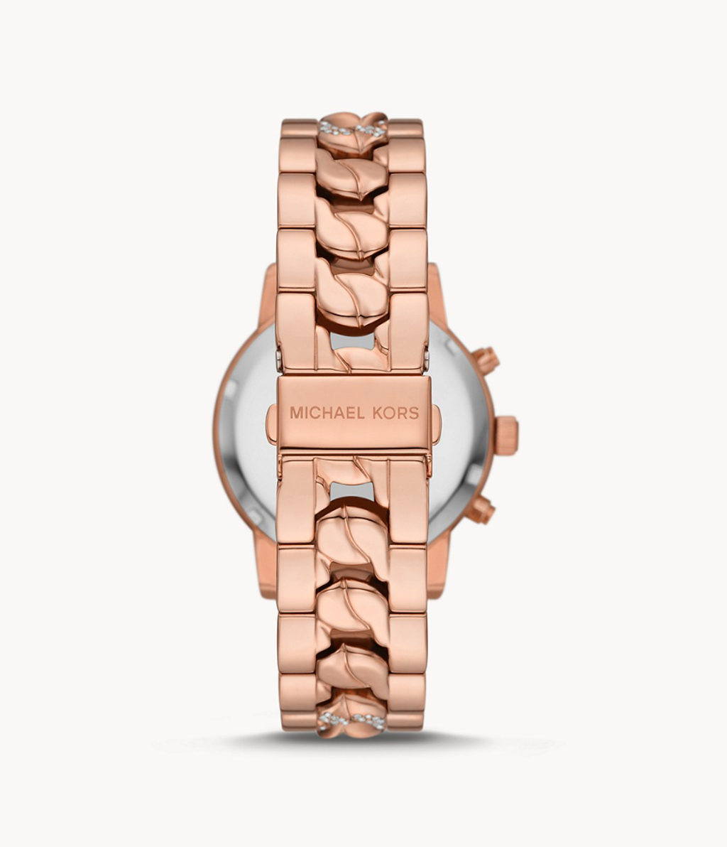 Michael Kors Watches Women's Ritz Quartz Watch with Stainless Steel Strap,  Rose Gold, 20 (Model: MK7223)