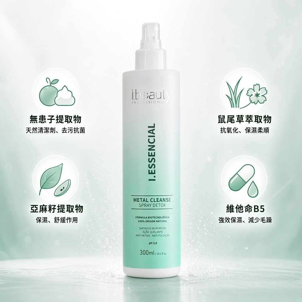 無患子髮源淨化噴霧去除重金屬-成分