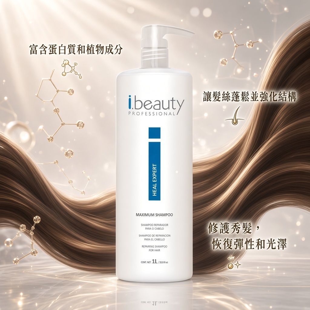角蛋白豐盈潔淨蓬鬆洗髮精