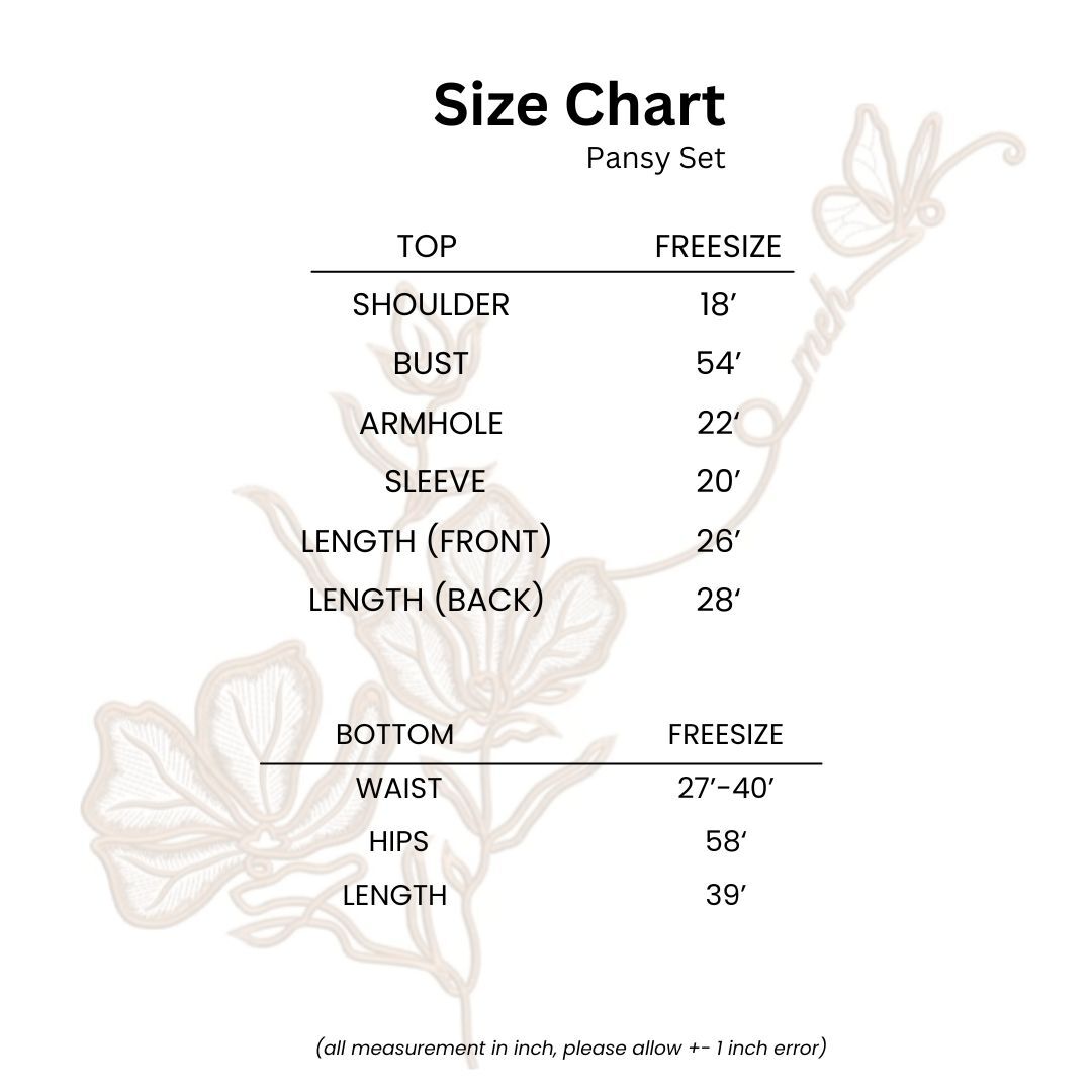 White and Black Aesthetic Size Chart Instagram Post-1719388732078