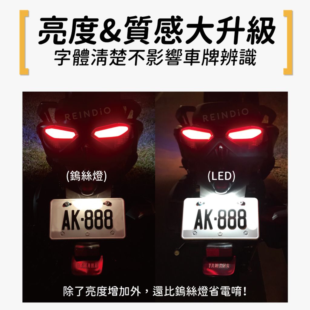 勁戰六代牌照燈 EDM-02