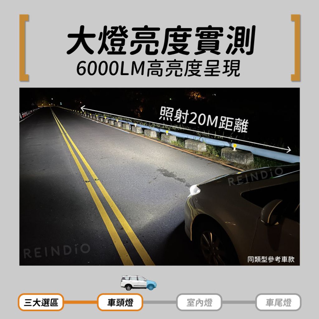 Zinger 全車 大燈亮度實測