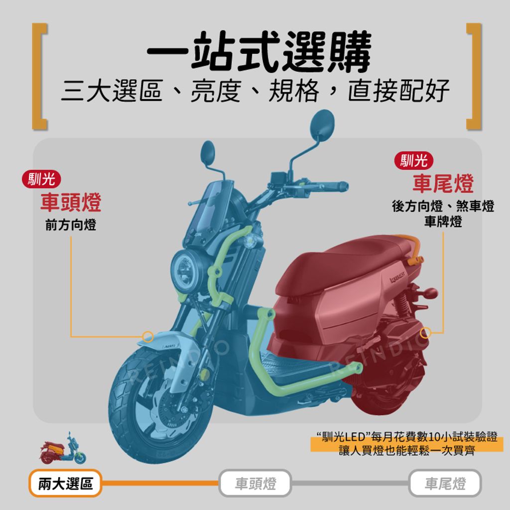 KRN 方向燈 煞車燈 EDM(0302)-02